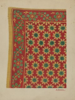 Man's Linen Kerchief, c. 1937. Creator: Percival Jenner.