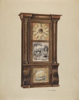 Clock, c. 1936. Creator: Walter W. Jennings.