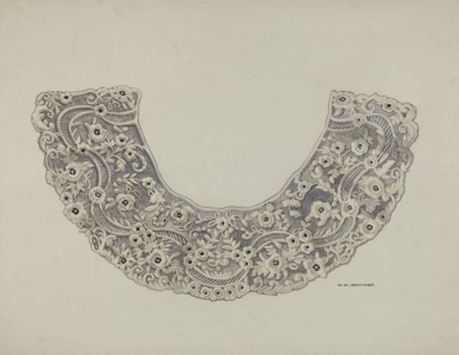 Lace Collar, c. 1938. Creator: Walter W. Jennings.