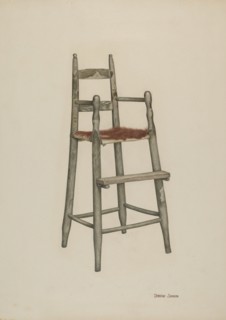 Child's High Chair, 1939. Creator: Dorothy Johnson.