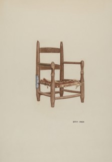 Child's Armchair, c. 1939. Creator: Dorothy Johnson.