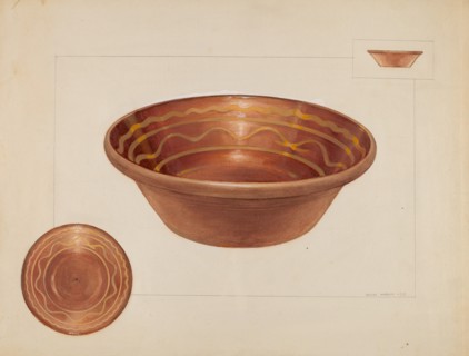 Bowl, 1935/1942. Creator: Agnes Karlin.