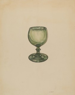 Wine Glass, c. 1936. Creator: Agnes Karlin.