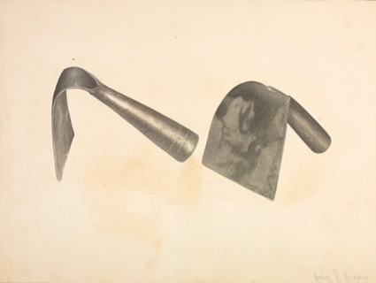 Amana Dough Trough Scrapers, c. 1939. Creator: Harley Kempter.