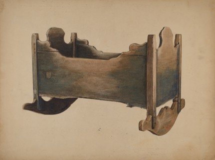 Baby Cradle, c. 1940. Creators: Harley Kempter, Bruce Gentry.