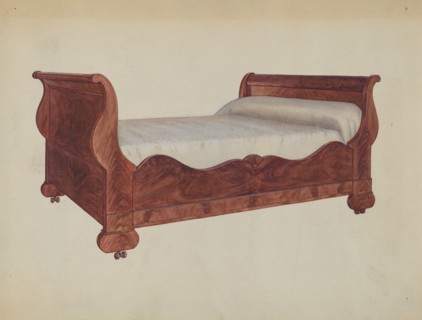 Bed Double, 1935/1942. Creator: Virginia Kennady.