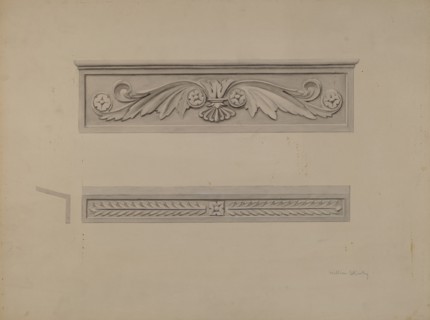 Cast Iron Window Lintel, c. 1937. Creator: William Kerby.