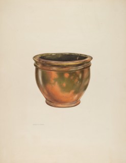 Galena Pottery (Bowl), 1938. Creator: Alfred Koehn.