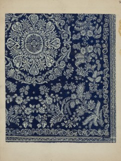 Woven Coverlet, 1935/1942. Creator: Dorothy Lacey.