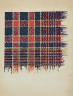 Handwoven Coverlet, c. 1936. Creator: Dorothy Lacey.
