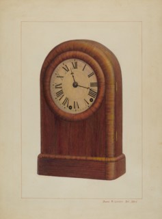 Shelf Clock or Mantel Clock, c. 1938. Creator: James M. Lawson.