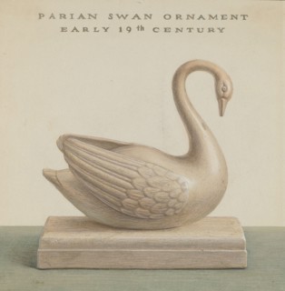 Swan, c. 1937. Creator: Cleo Lovett.