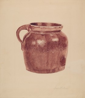 Bean Pot, c. 1939. Creator: Georgine E. Mason.