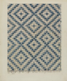 Coverlet Fragment, c. 1936. Creator: Alois E. Ulrich.