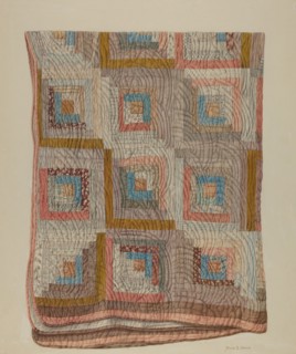 Patchwork Quilt, 1935/1942. Creator: Alois E. Ulrich.