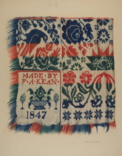 Coverlet, 1938. Creator: Alois E. Ulrich.