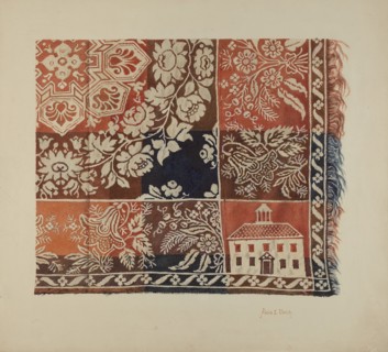 Woven Coverlet, 1935/1942. Creator: Alois E. Ulrich.