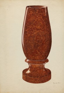 Bud Vase, c. 1937. Creator: Vera Van Voris.