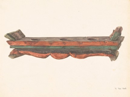 Chinese Altar Tray, c. 1939. Creator: Vera Van Voris.
