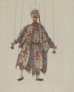 Puppet - "Chinese Minstrel", c. 1936. Creator: Vera Van Voris.