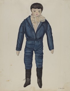 Rag Doll "Johnnie", c. 1937. Creator: Vera Van Voris.