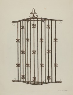 Window Grille, 1935/1942. Creator: Harry Mann Waddell.