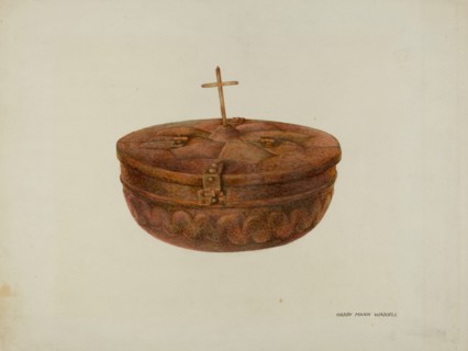 Baptismal Font, 1937. Creator: Harry Mann Waddell.