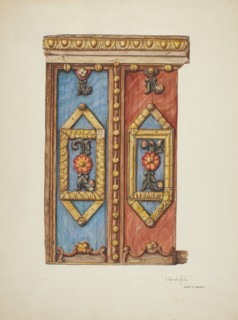 Pulpit Panel, 1937/1940. Creators: Harry Mann Waddell, Cornelius Christoffels.