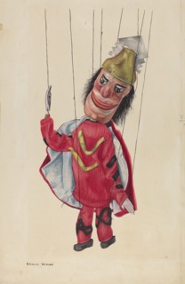 Marionette: "King Saul", c. 1937. Creator: Elmer Weise.