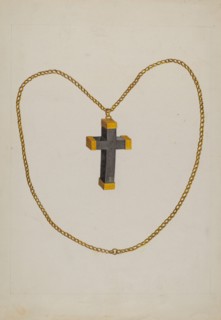 Cross and Chain, c. 1937. Creator: Tulita Westfall.