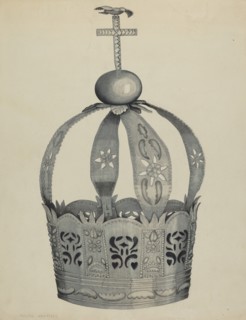 Silver Crown (Crown of the Holy Ghost), c. 1937. Creators: Tulita Westfall, Ethel Dougan.