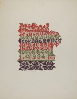 Coverlet, c. 1940. Creator: Carmel Wilson.
