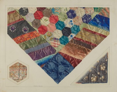 Silk Couch Cover, c. 1938. Creator: Carmel Wilson.
