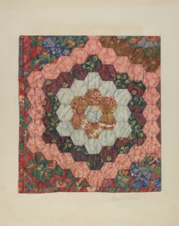 Quilt, c. 1939. Creators: Carmel Wilson, Cora Parker.