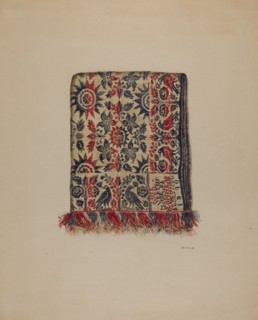 Coverlet, c. 1938. Creator: Eva Wilson.