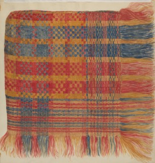Coverlet (Plaid), c. 1936. Creator: Eva Wilson.