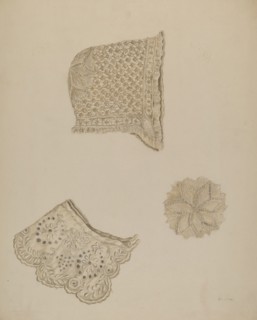 Embroidered Collar, c. 1938. Creator: Eva Wilson.