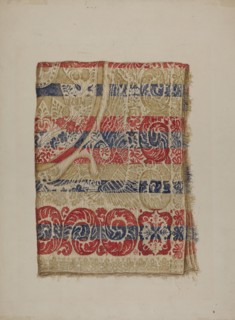 Eagle Coverlet, c. 1938. Creator: Eva Wilson.