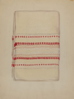 Cotton Towel, c. 1937. Creator: Eva Wilson.