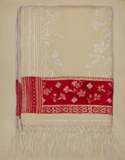 Linen Towel, c. 1937. Creator: Eva Wilson.