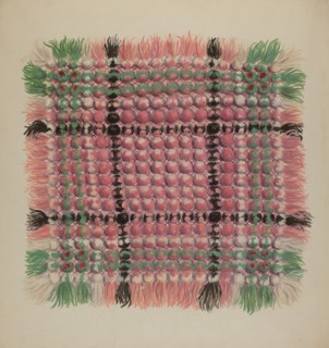Mat, c. 1937. Creator: Eva Wilson.