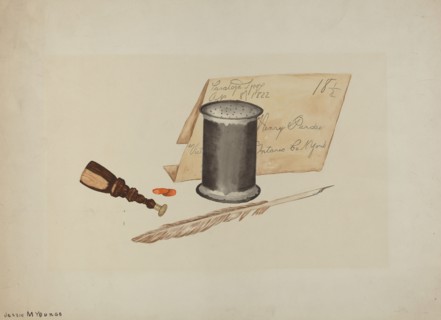 Sand Shaker, c. 1940. Creator: Jessie M Youngs.