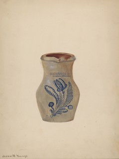 Water Pitcher, c. 1940. Creator: Jessie M Youngs.