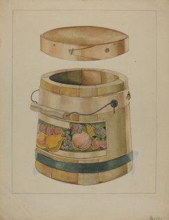 Wooden Pail, c. 1936. Creator: Anthony Zuccarello.