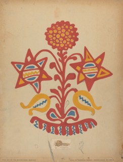 Drawing for Plate 11: From the Portfolio "Folk Art of Rural Pennsylvania", c. 1939. Creator: Unknown.