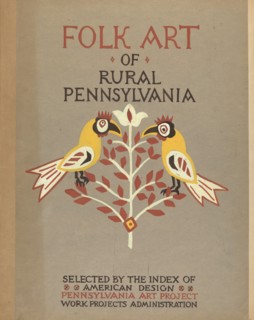 Study for Portfolio Cover: "Folk Art of Rural Pennsylvania", 1935/1942. Creator: Unknown.