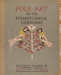 Study for Portfolio Cover: "Folk Art of Rural Pennsylvania", 1935/1942. Creator: Unknown.