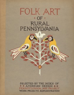 Study for Portfolio Cover: "Folk Art of Rural Pennsylvania", 1935/1942. Creator: Unknown.