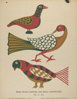 Plate 10: From Portfolio "Folk Art of Rural Pennsylvania", c. 1939. Creator: Unknown.