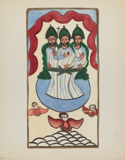 Plate 33: The Holy Trinity: From Portfolio "Spanish Colonial Designs of New Mexico", 1935/1942. Creator: Unknown.